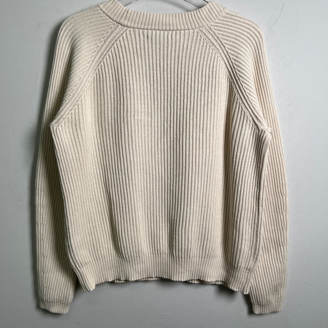 아페쎄 아이보리 래글런 크루넥 니트 S 상품이미지6