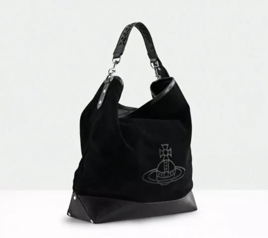 비비안웨스트우드 블랙 스웨이드 호보백 상품이미지2