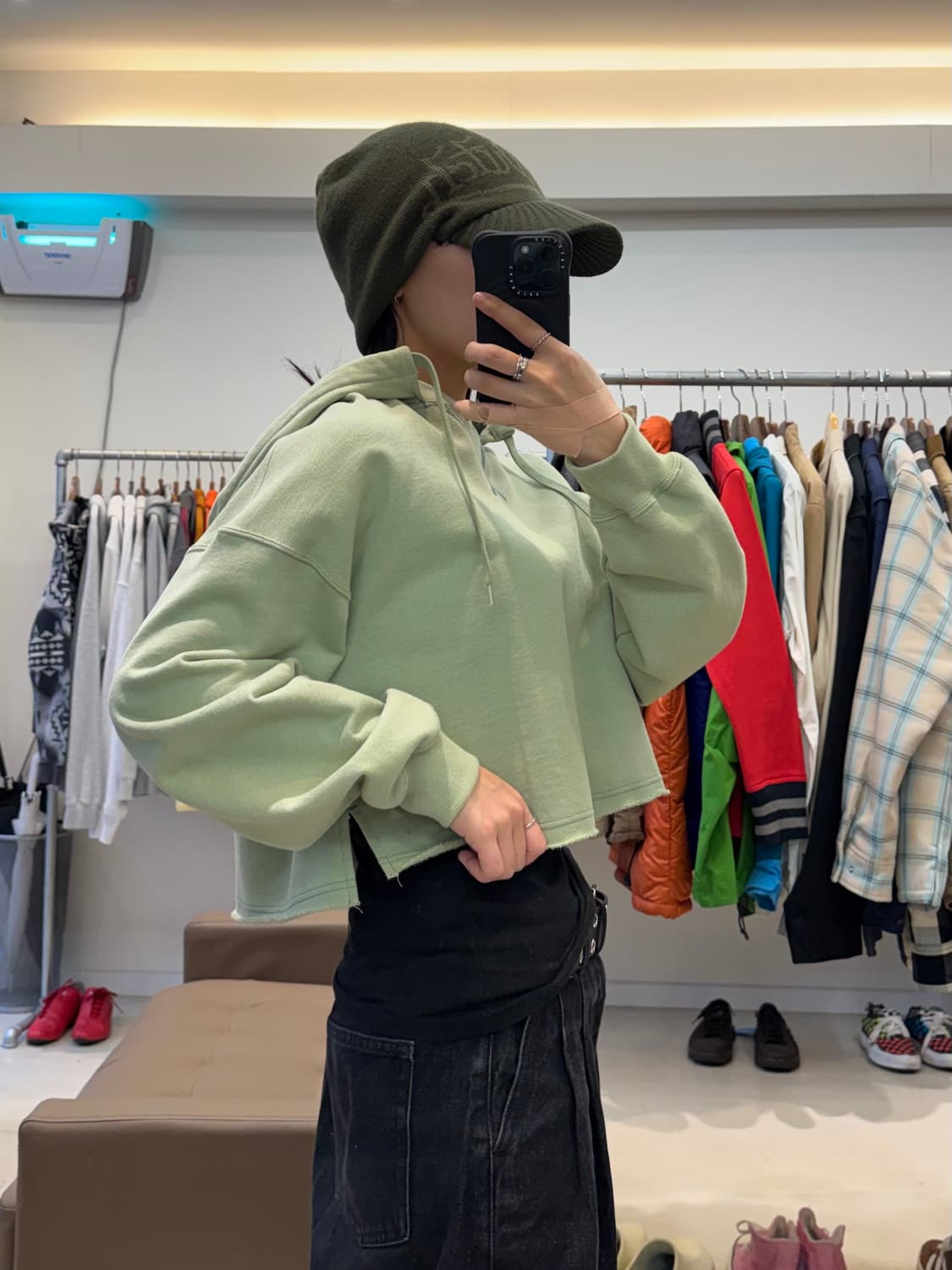 JANE SMITH 크롭 후드티 상품이미지2