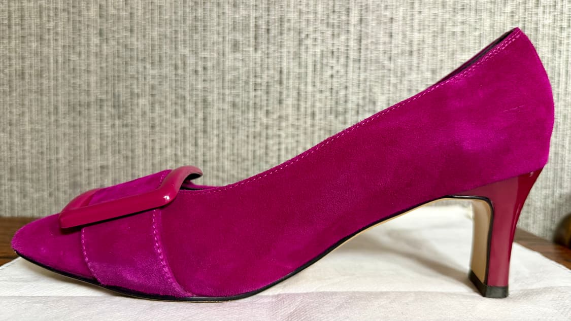 나인웨스트 NINE WEST 마젠타 푸시아 핑크 스웨이드 펌프스 구두 상품이미지5
