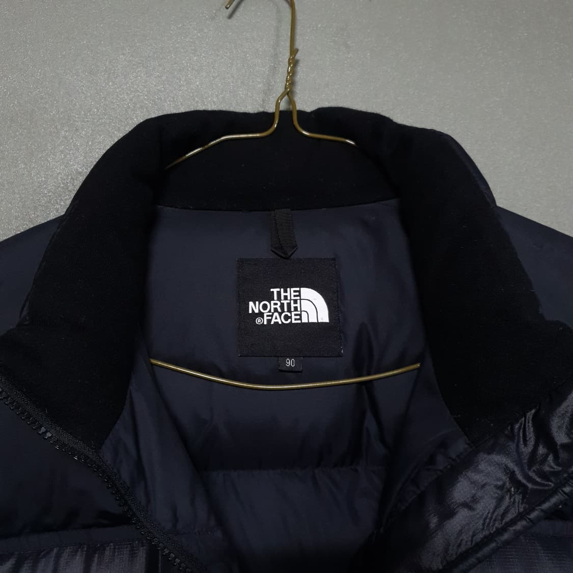 여성 90 (L) 노스페이스 700필 눕시 구스 푸퍼 패딩 점퍼 블랙 상품이미지4