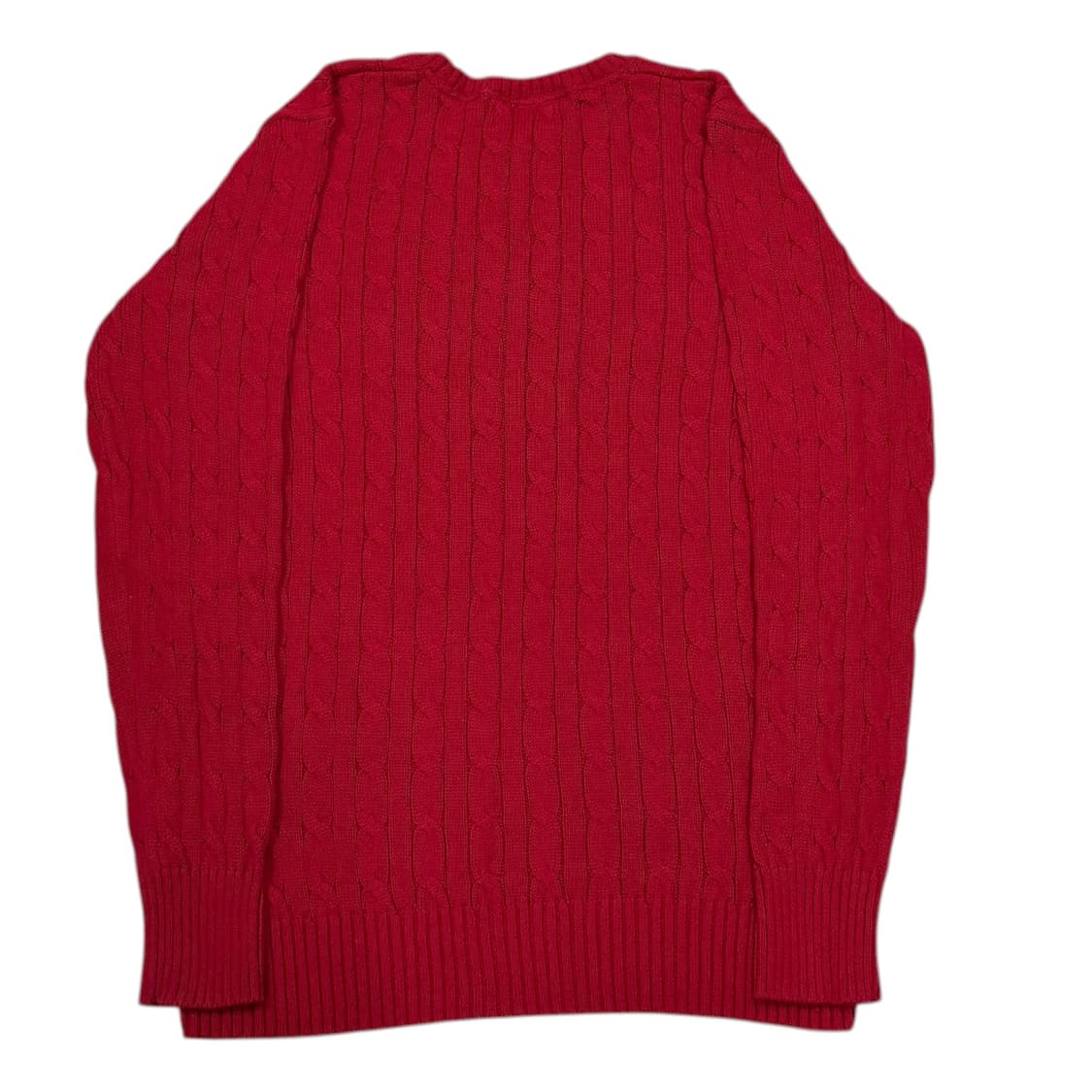 폴로 랄프로렌 케이블 꽈배기 니트 레드 XL 상품이미지3