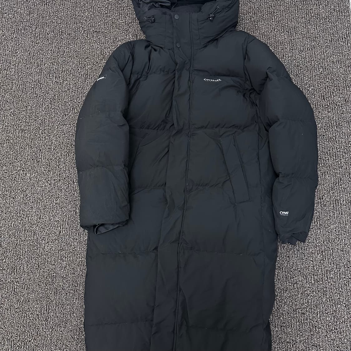 커버낫 덕다운 롱패딩 블랙 M 상품이미지2