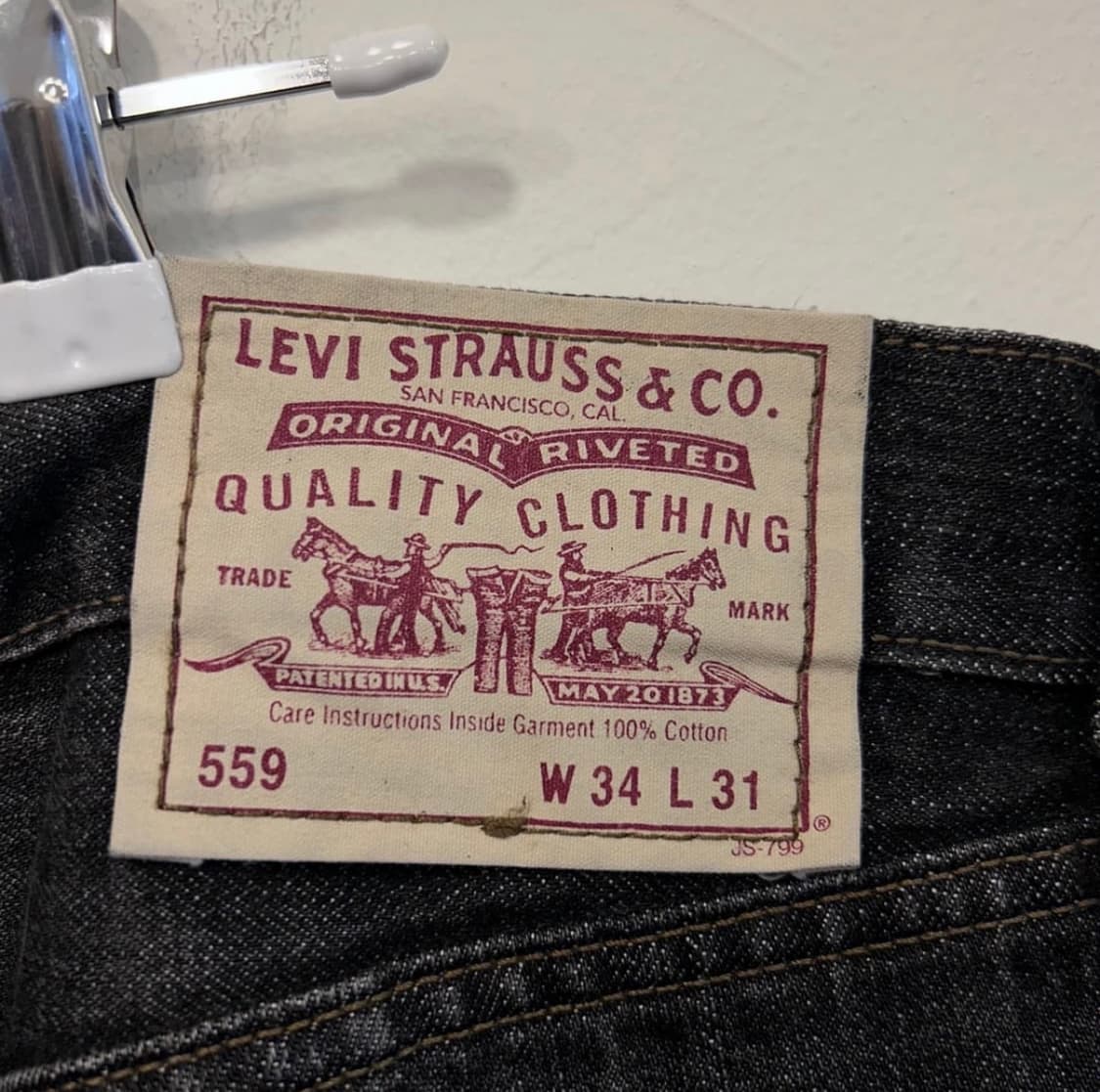 리바이스 559 흑청 상품이미지4