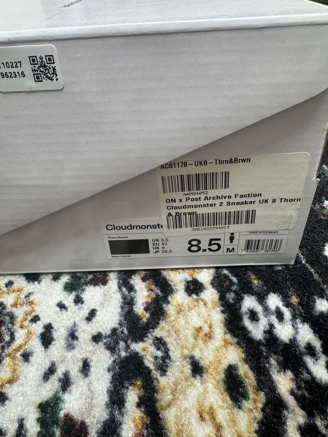 온러닝 파프 클라우드몬스터 2 쏜브라운 265 상품이미지4