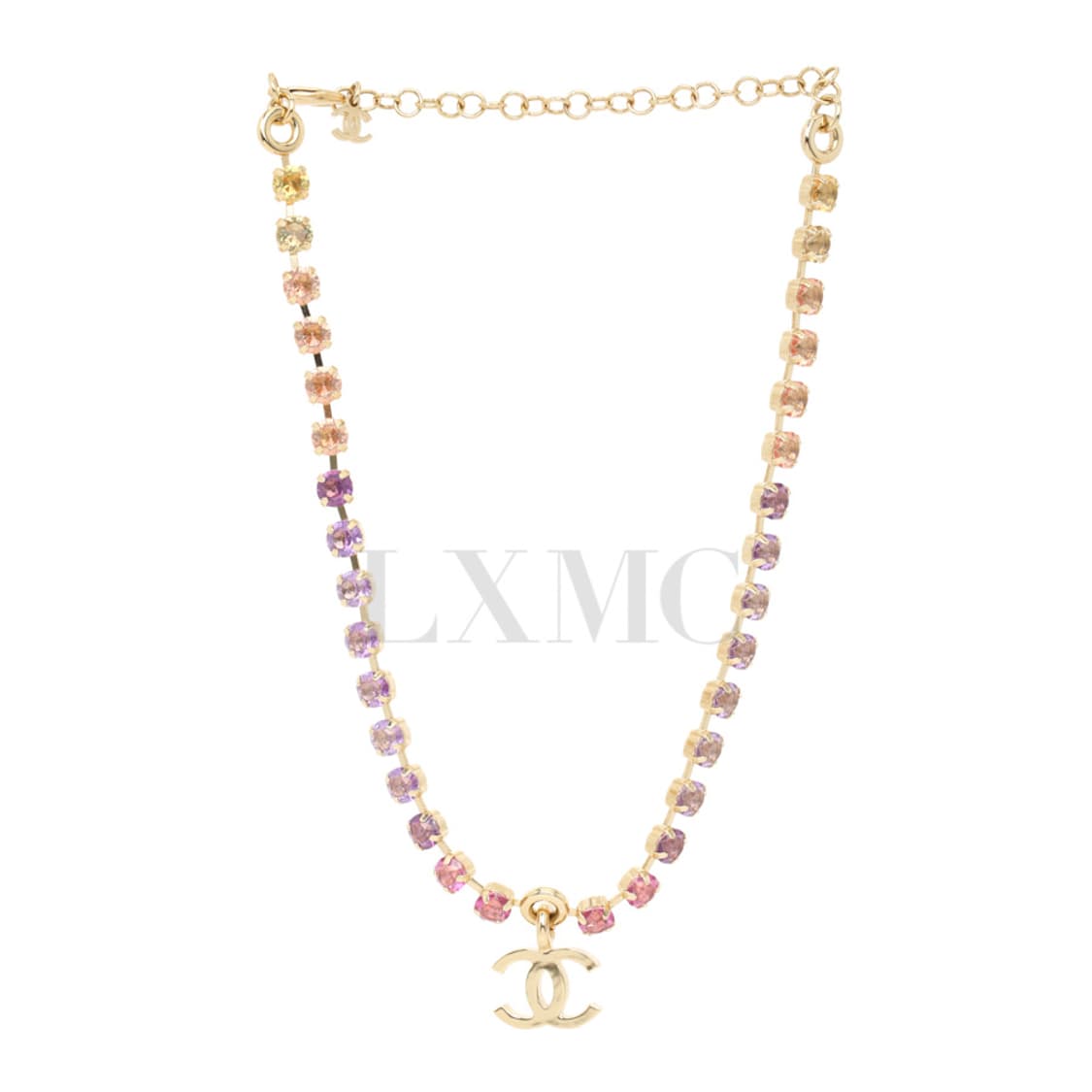 샤넬 초커 레인보우 라인스톤 목걸이 코코마크 네크리스 ABC311 상품이미지1