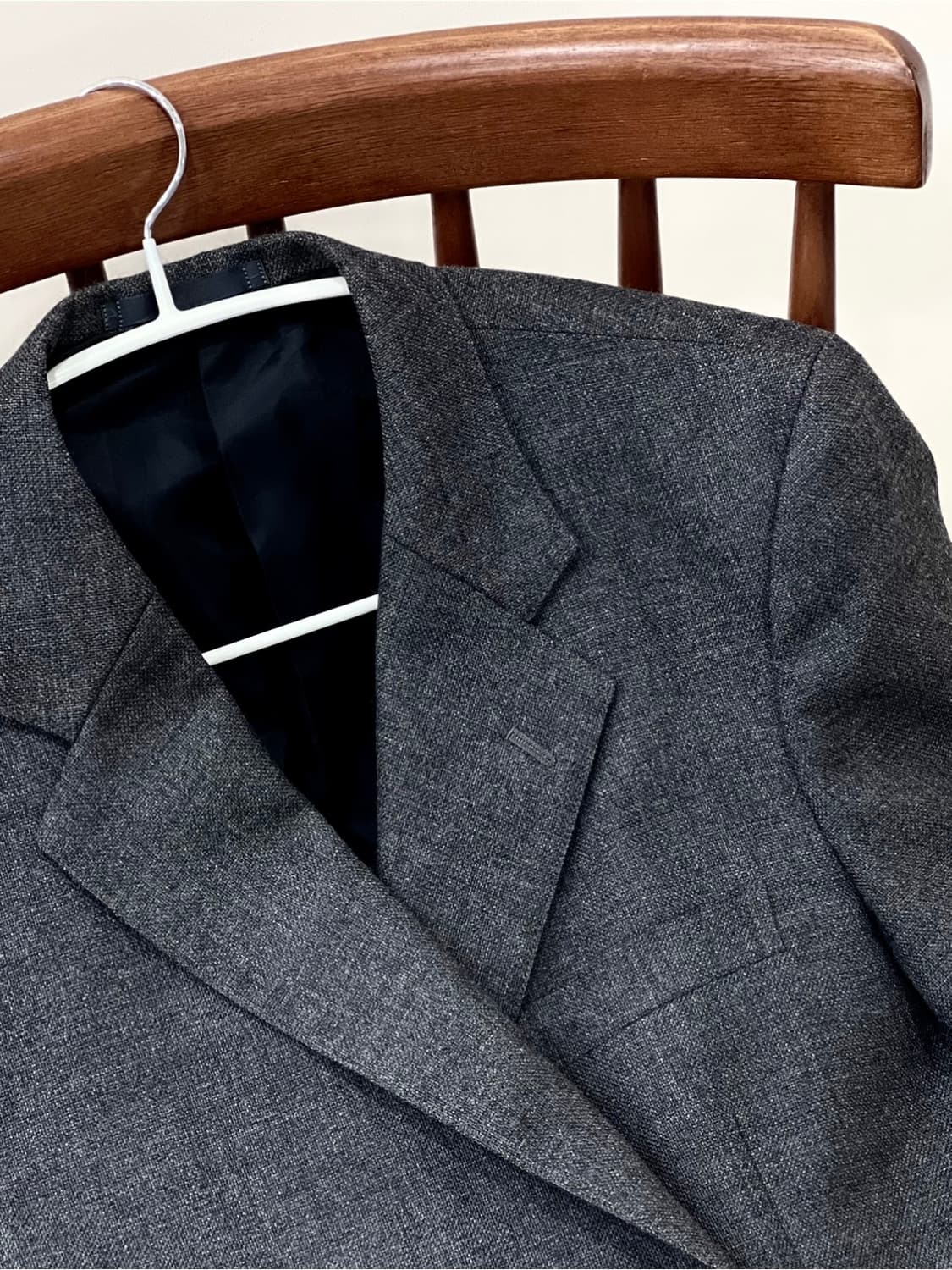 뉴울 100 금장 클래식 딥 그레이 자켓 상품이미지7