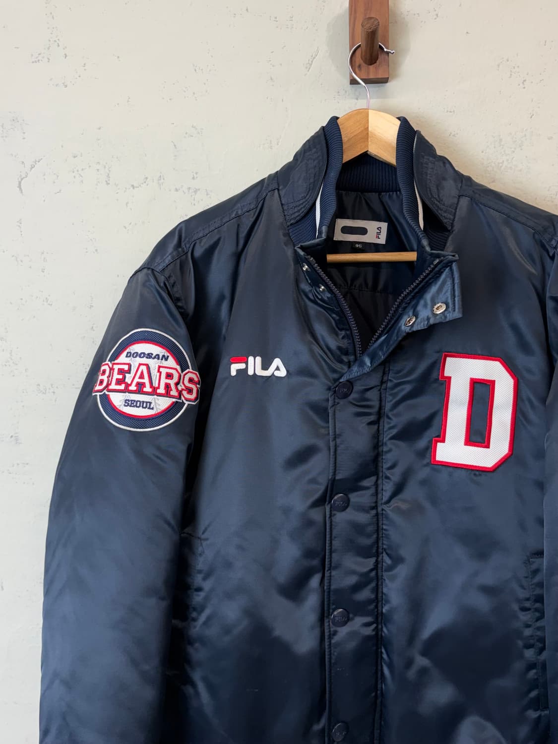 휠라 두산베어스 동계용 야구 점퍼 상품이미지5