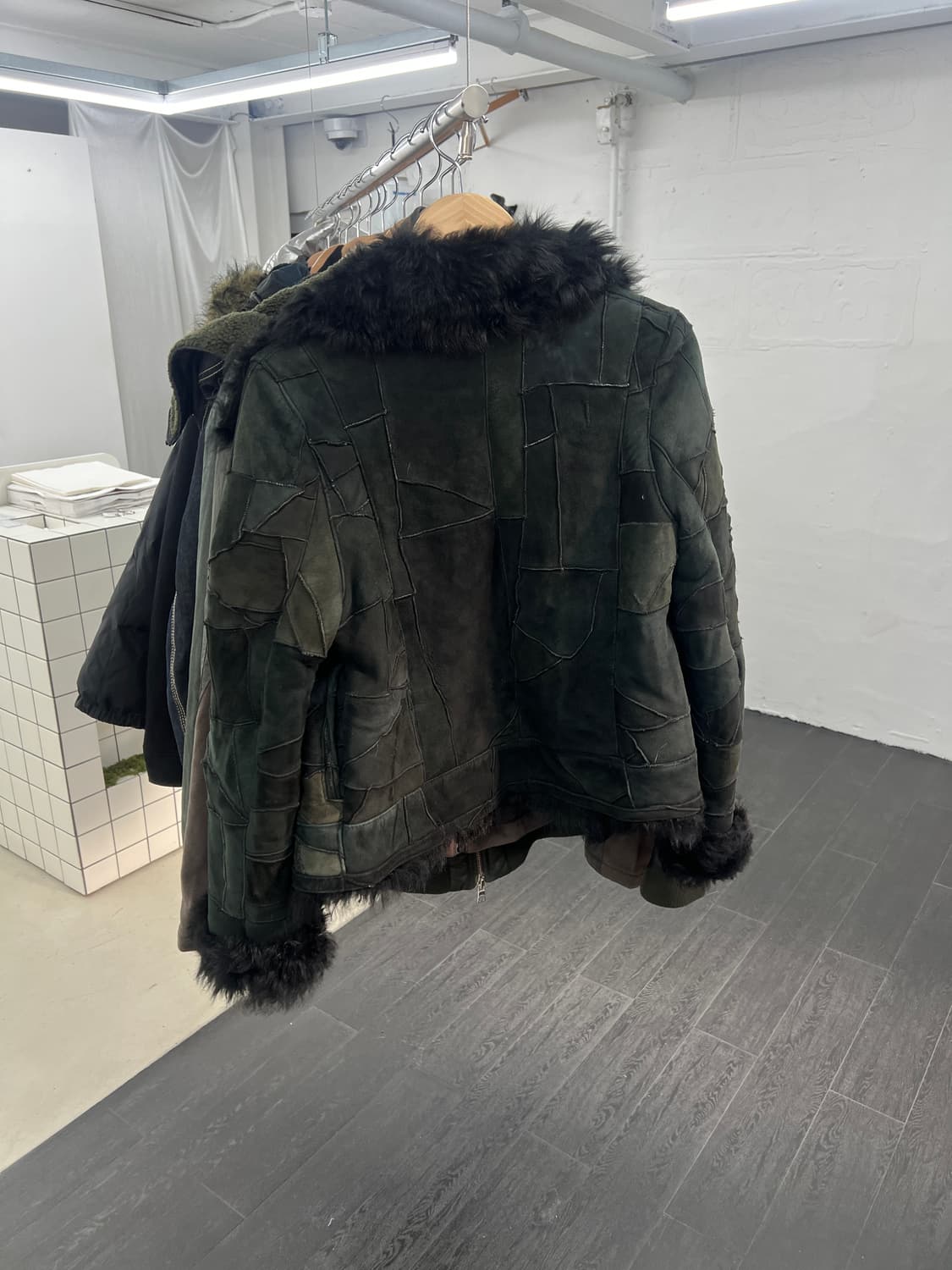 빈티지 패치워크 무스탕 자켓 상품이미지7