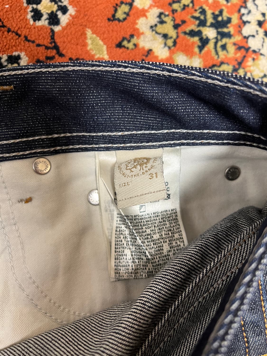 [31] 디젤 자티니 부츠컷 진청 데님 플레어 팬츠 상품이미지6