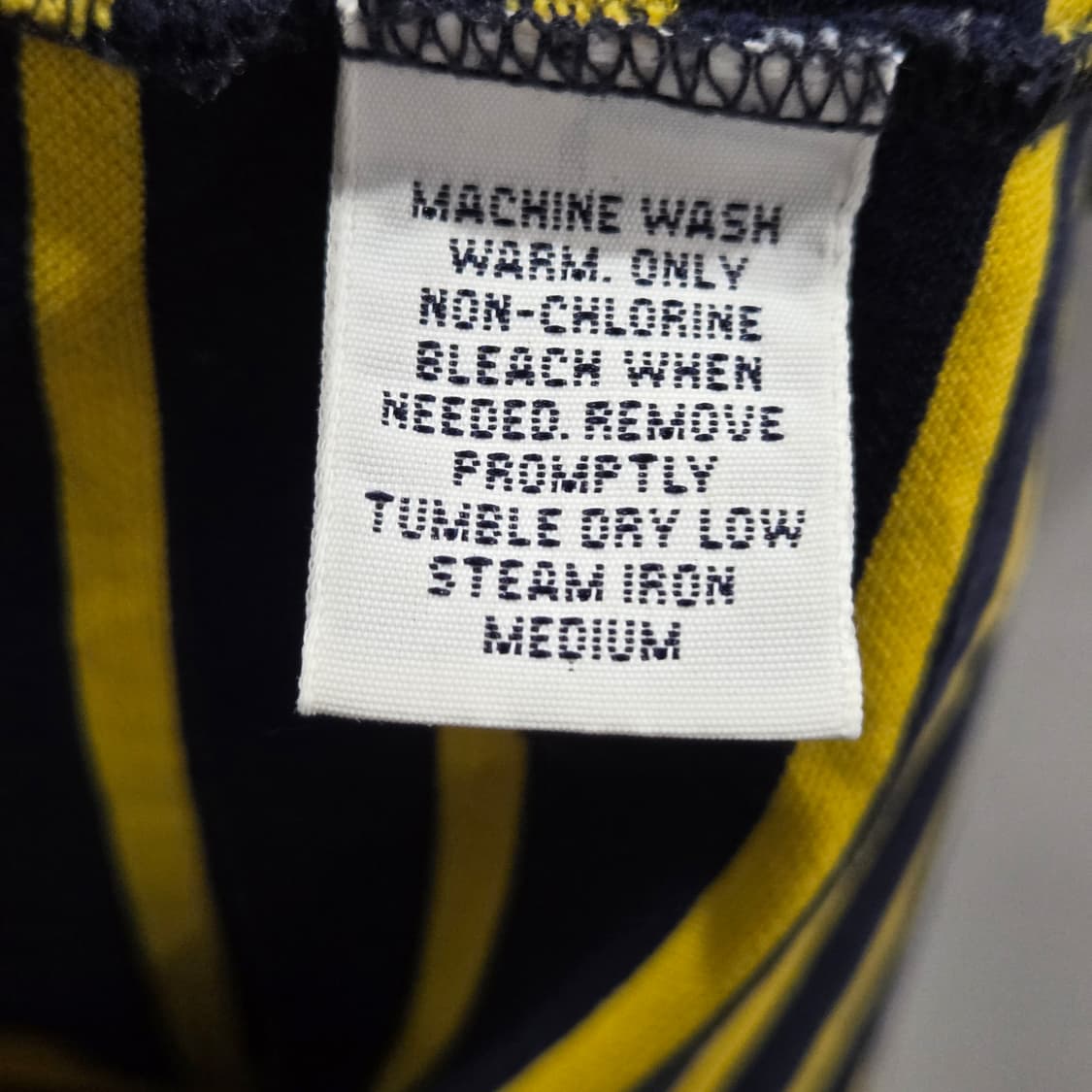 폴로랄프로렌 골프 피케 카라 스트라이프 반팔티 M  상품이미지3