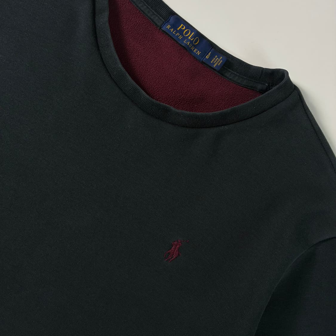 Polo  폴로 랄프로렌 자수 코튼 블랙 맨투맨  상품이미지3