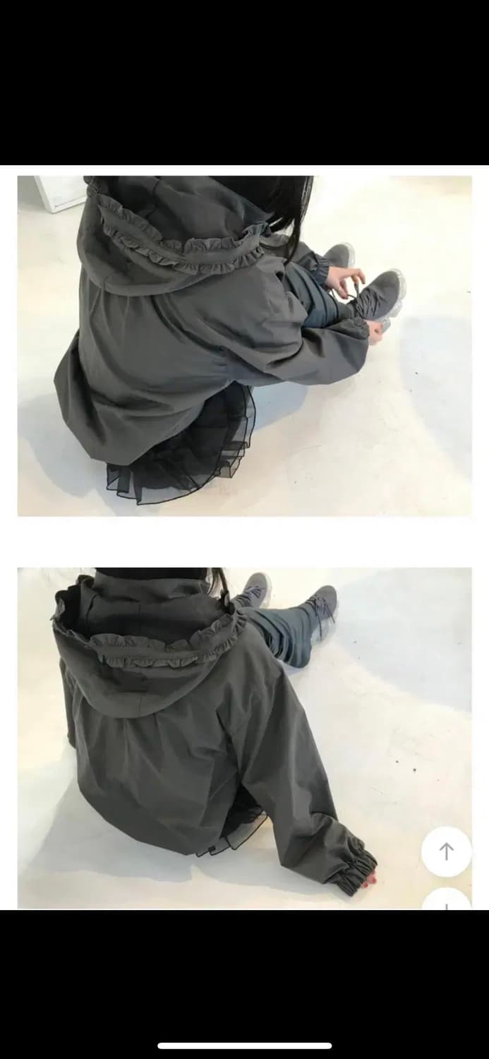 히피디피 보닛 프릴 후드집업 바람막이 상품이미지2