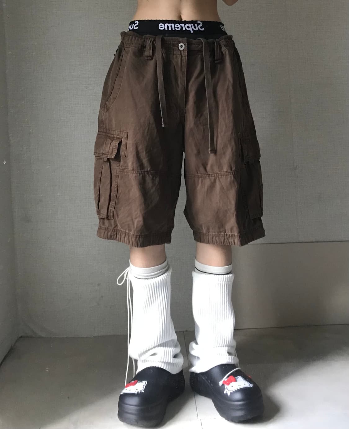 빈티지 브라운 버뮤다 상품이미지1