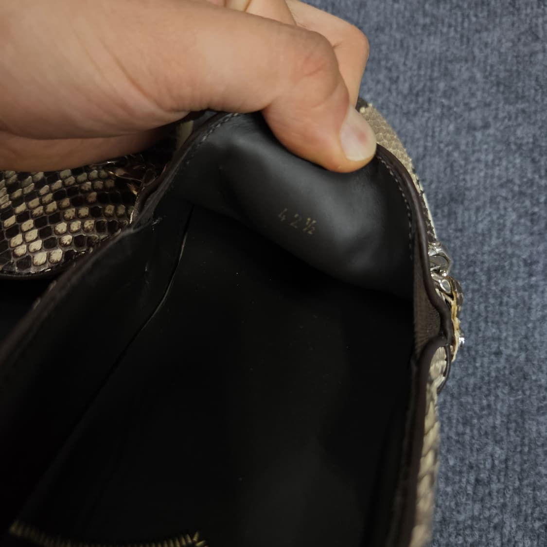 루이스리만 뱀피체인 하이엔드 슬립온 한정판 급처 상품이미지6