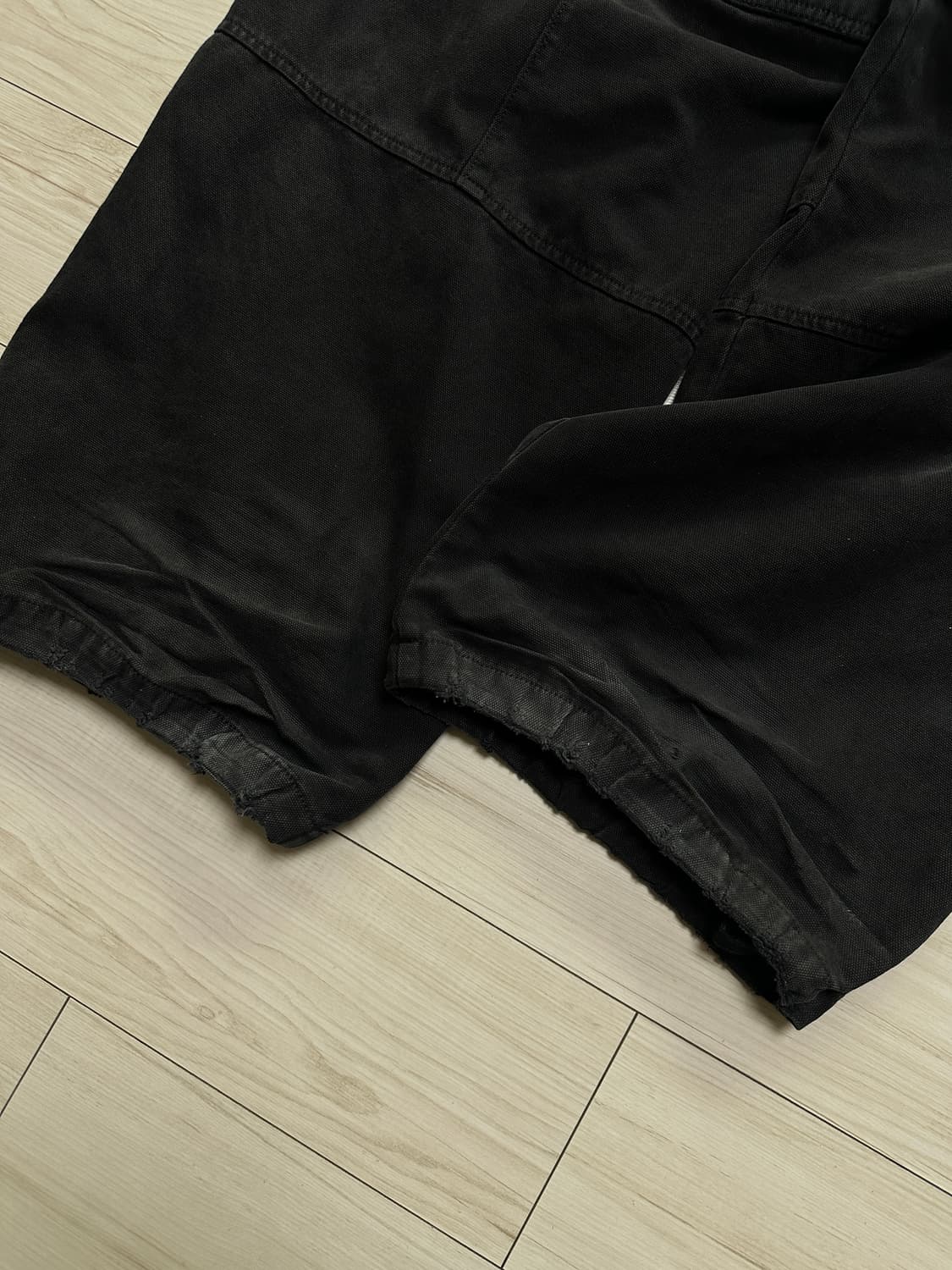 (2) 논노드 더블니 커버팬츠 블랙 상품이미지4