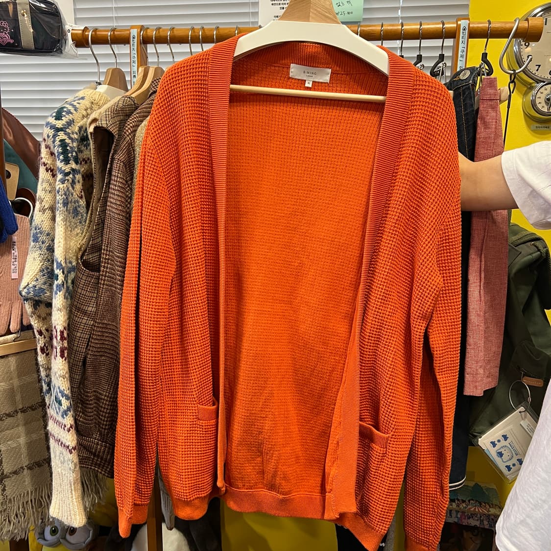 [Beams][Japanese Vintage] 빔즈 와플지 가디건 상품이미지2