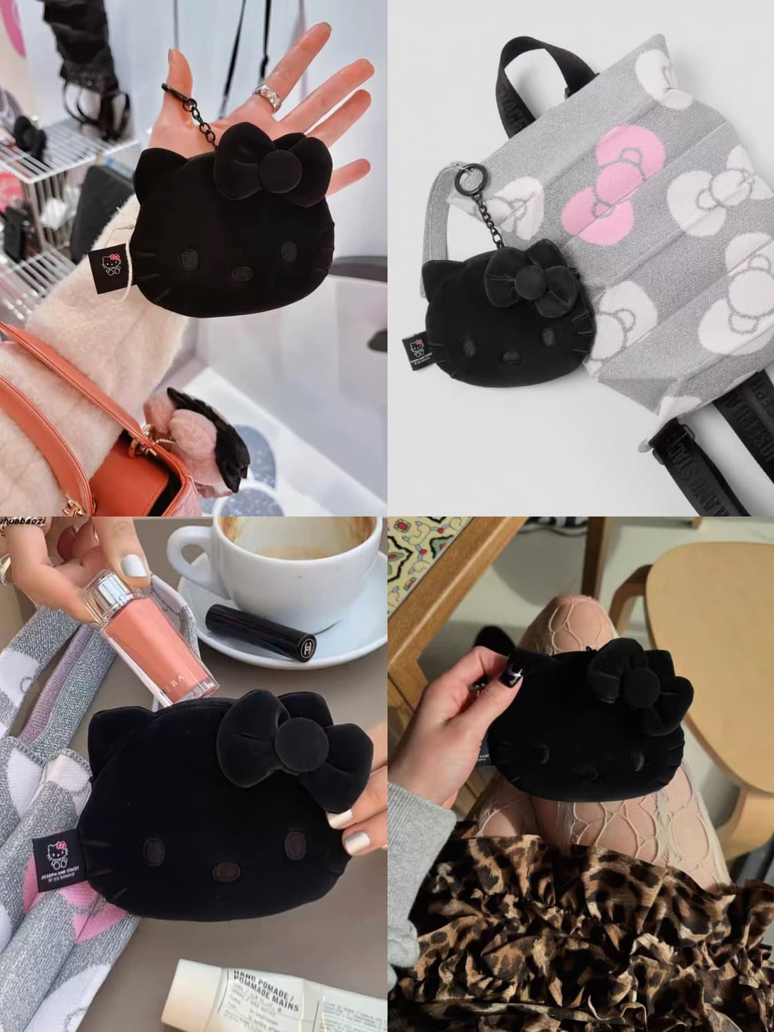 블랙 고양이  조셉앤스테이시 미니파우치 동전 카드 지갑  상품이미지1