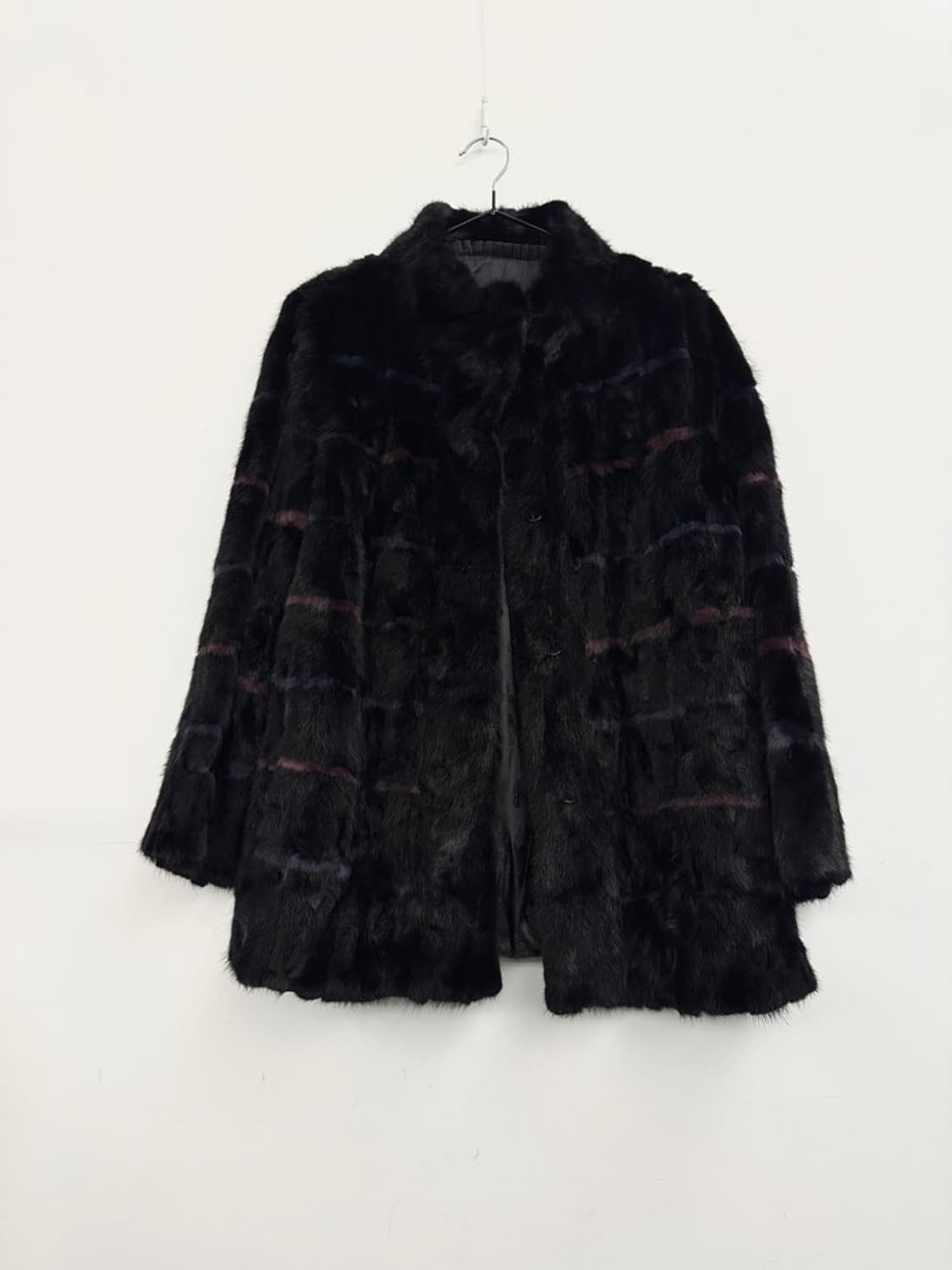 Stripe string jindo mink fur jacket/진도밍크 상품이미지1