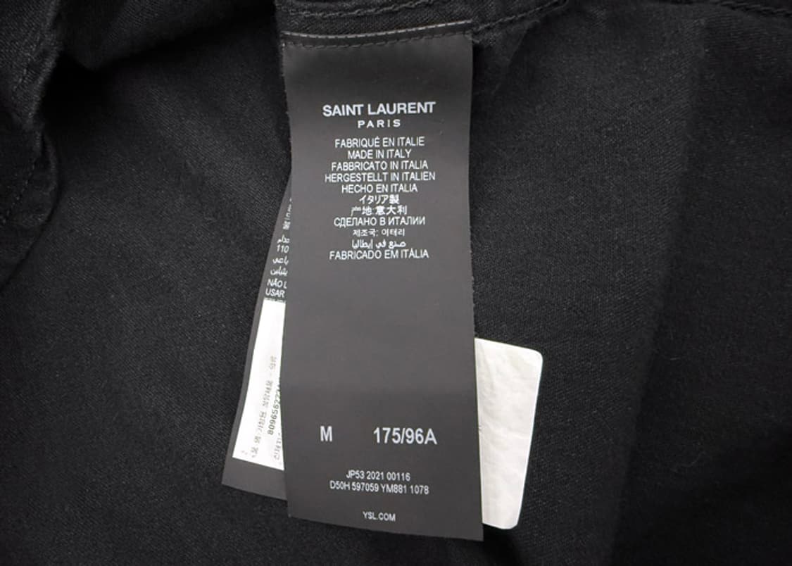 생로랑 블랙 데님 웨스턴 셔츠 상품이미지9