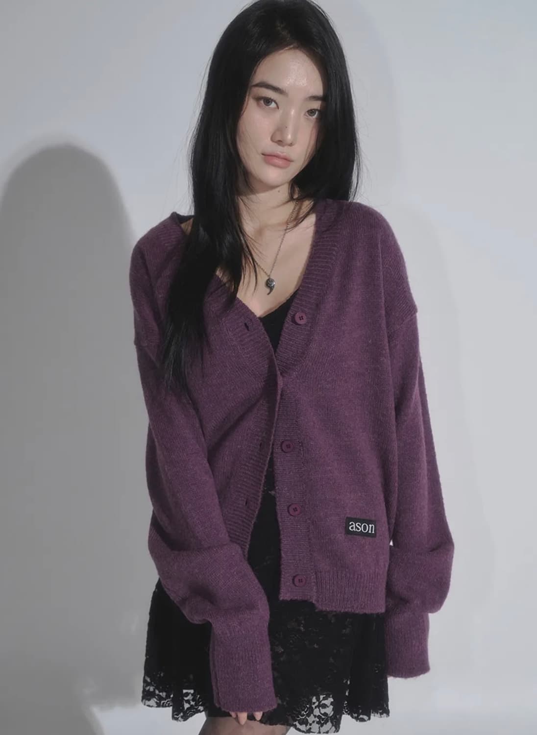 Ason HAPPER CARDIGAN / PURPLE 상품이미지1