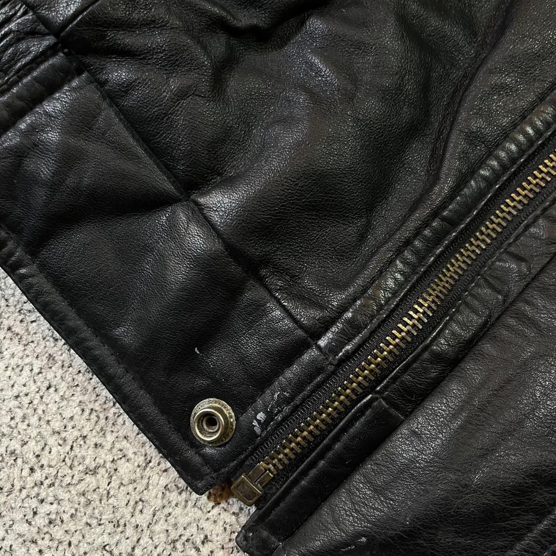 Vintage 빈티지 소가죽 봄버 자켓 상품이미지7