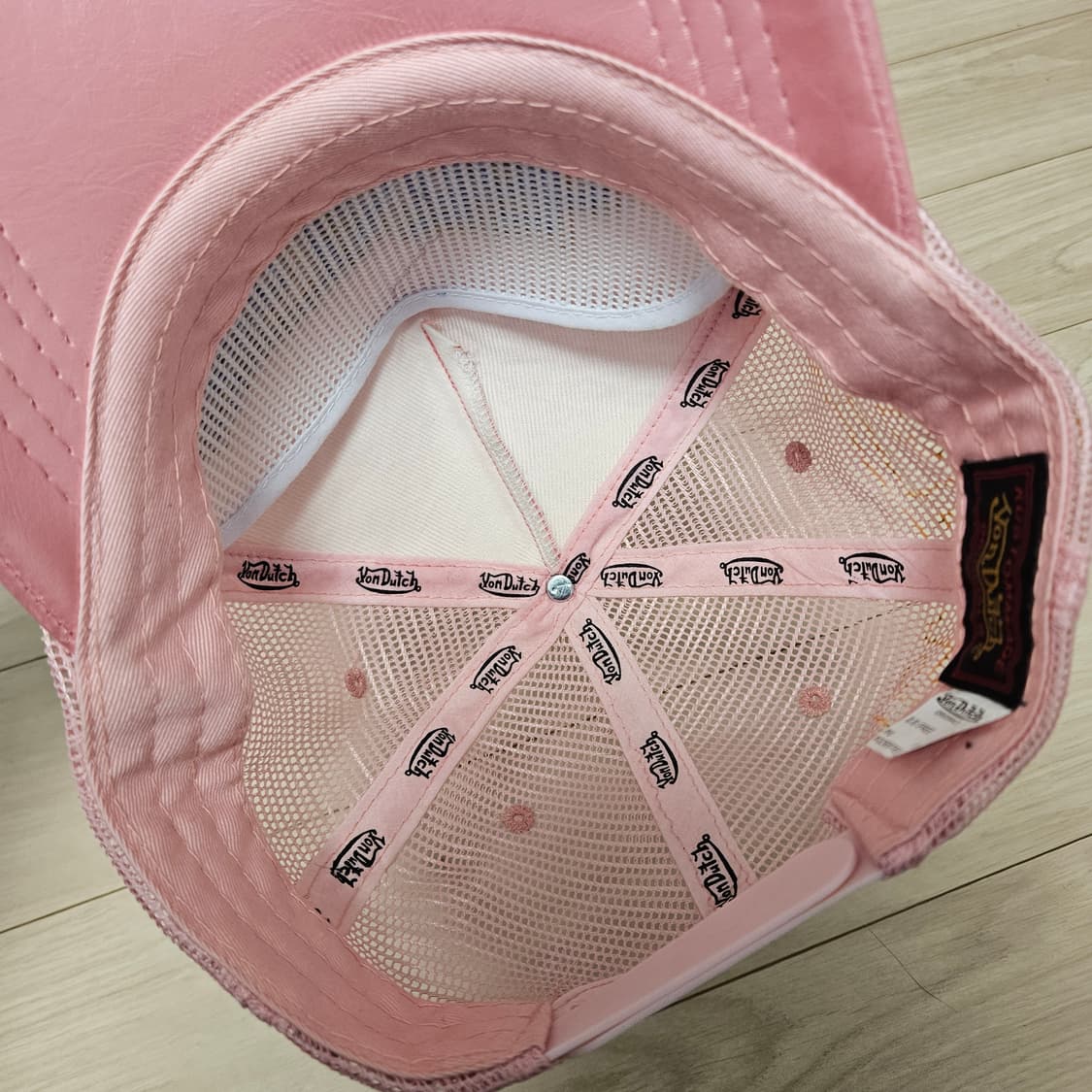 본더치 글로시 핑크 메쉬 볼캡 Free 상품이미지6