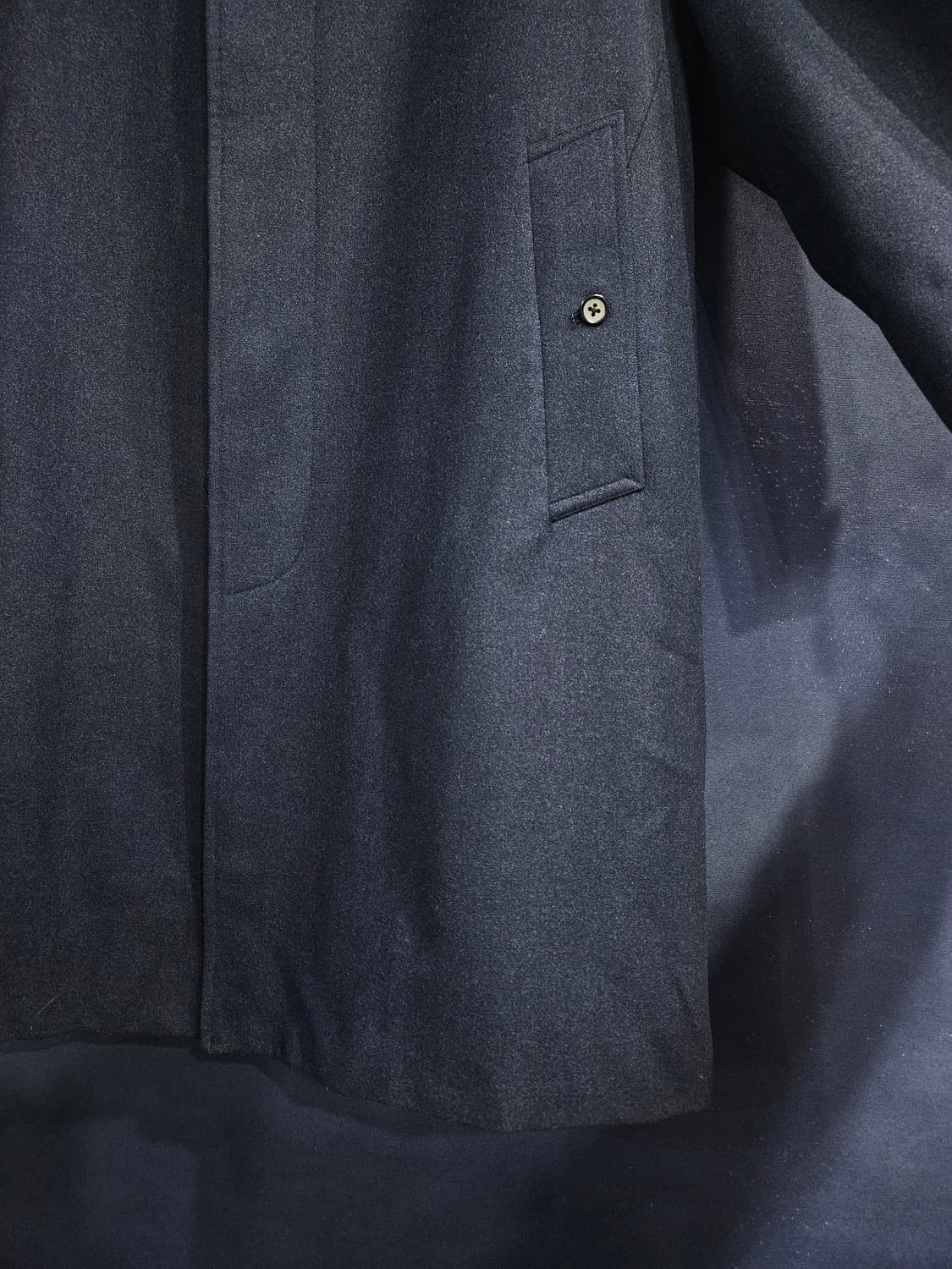 버버리스 네이비 남성 95 올드스쿨 울 하프코트  상품이미지6