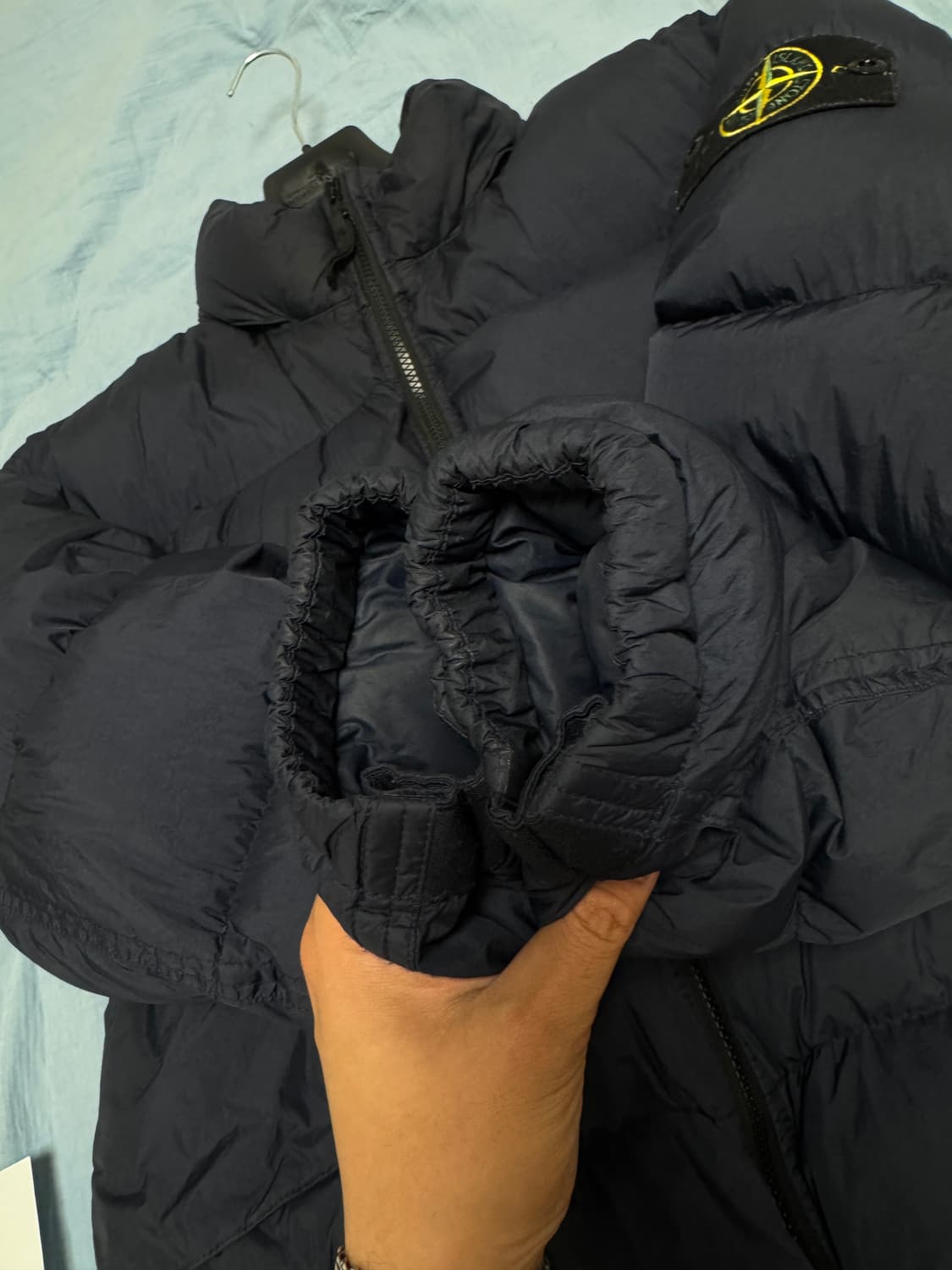 스톤아일랜드 23fw 크링클랩스 논후드 숏패딩 xxl v0020 상품이미지4