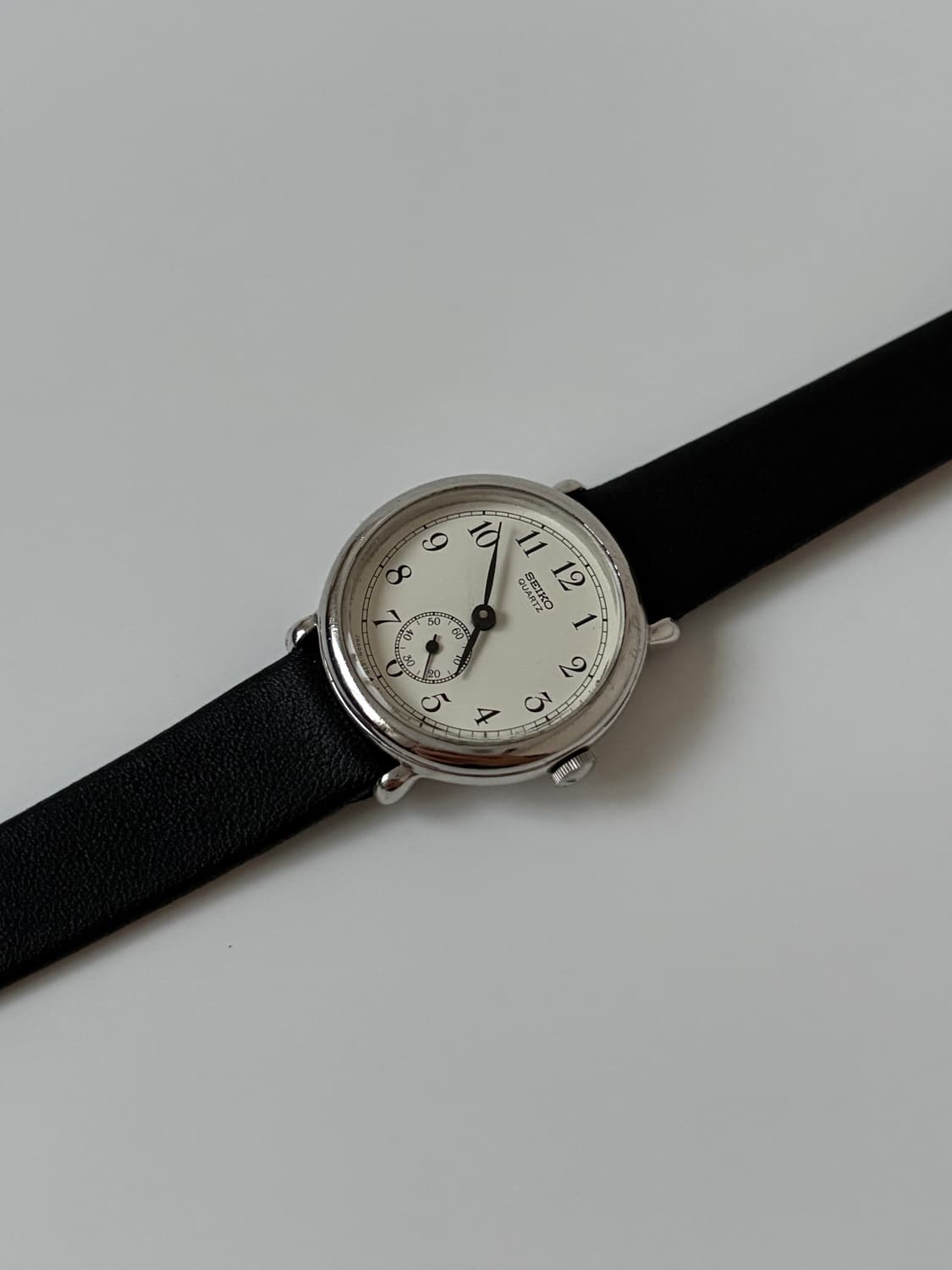 1980s Small Seconds Silver Ladies Quartz 상품이미지4
