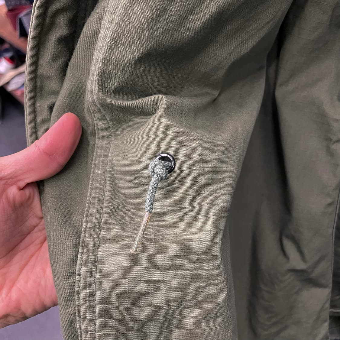 M/S 70s M65 필드 자켓 미군 오리지널 밀리터리 황동 지퍼 야상 상품이미지8