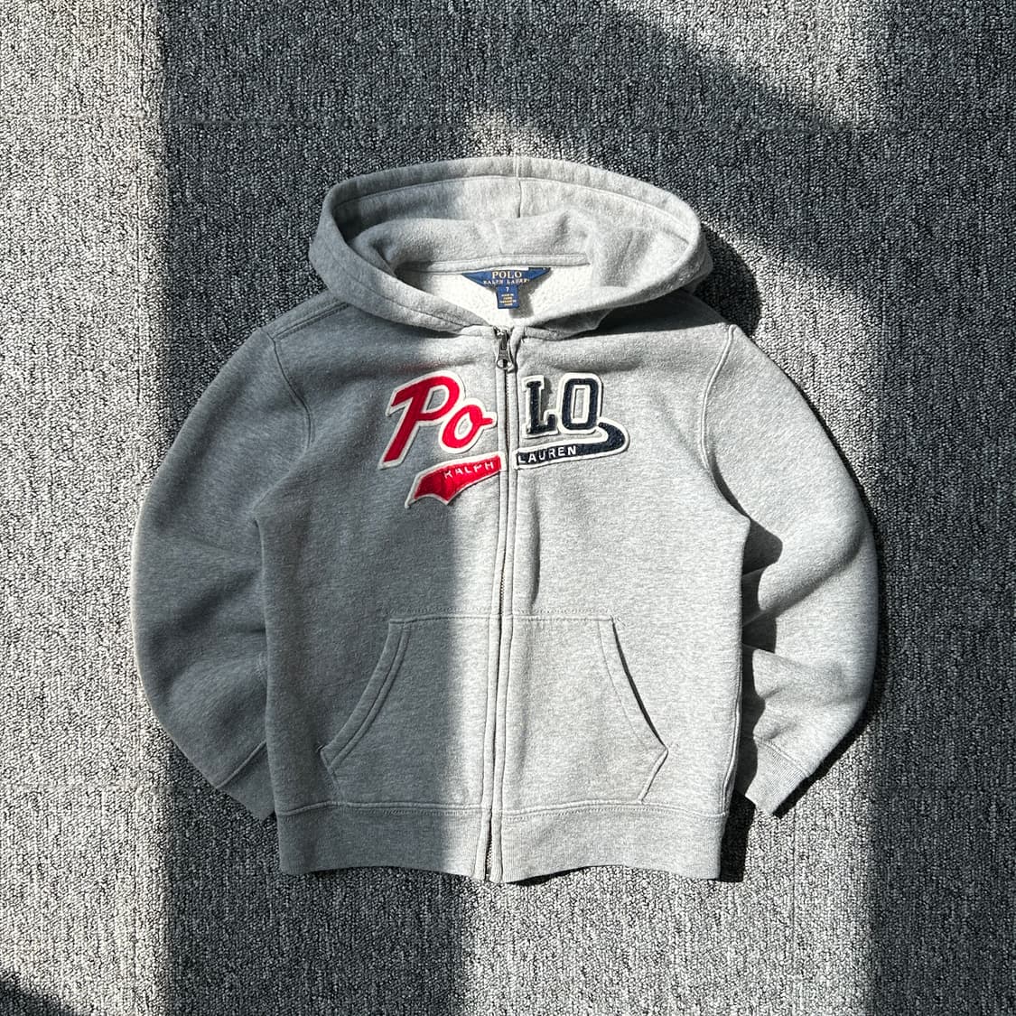 폴로 랄프로렌 신형 그레이 후드집업 상품이미지1