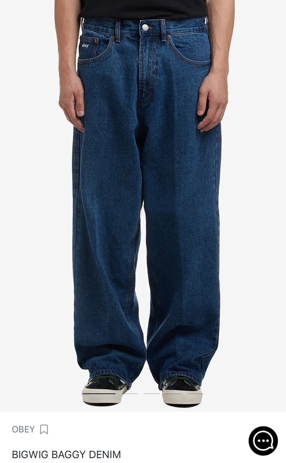 오베이 빅윅 배기 데님 상품이미지1