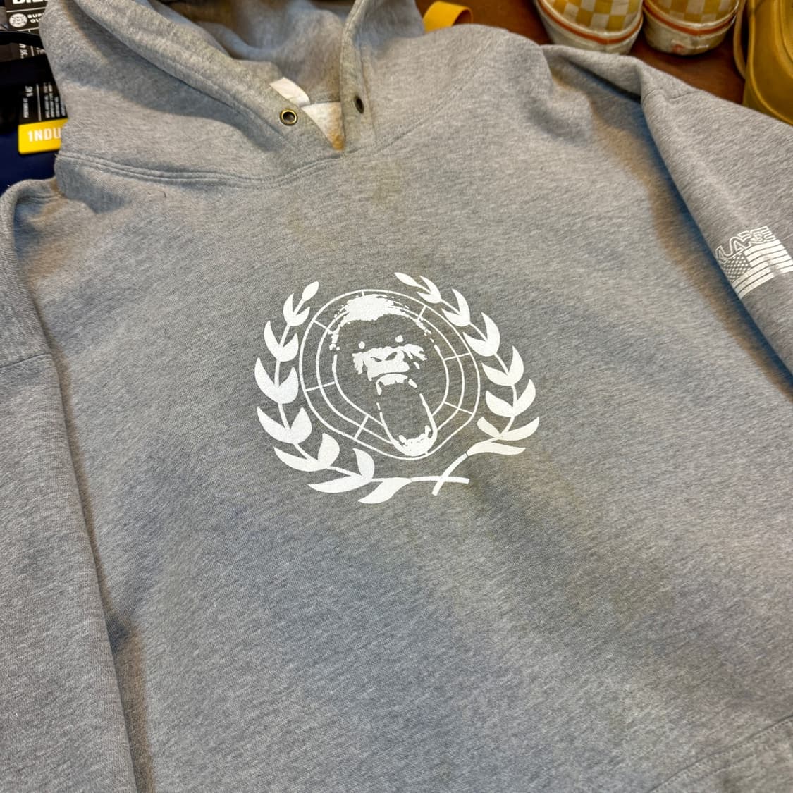 90S 엑스라지 멜란지 후드티 러시아 생산 상품이미지2