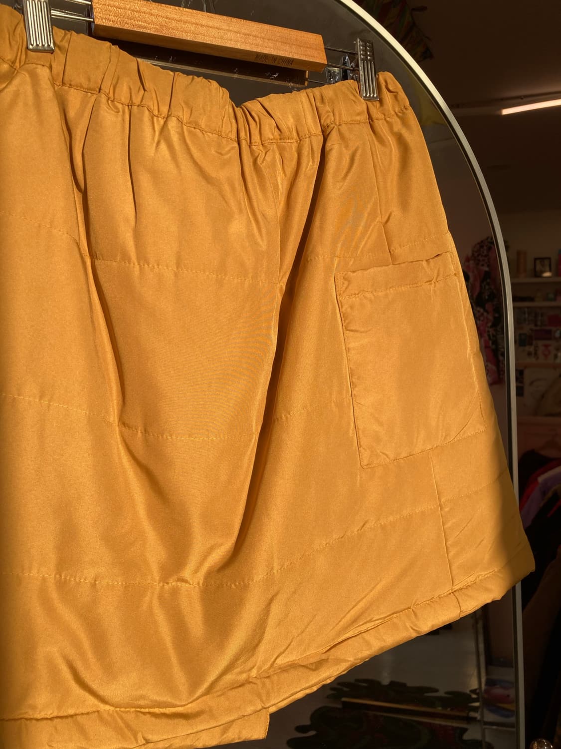 머스타드 패딩 미니 스커트 상품이미지6