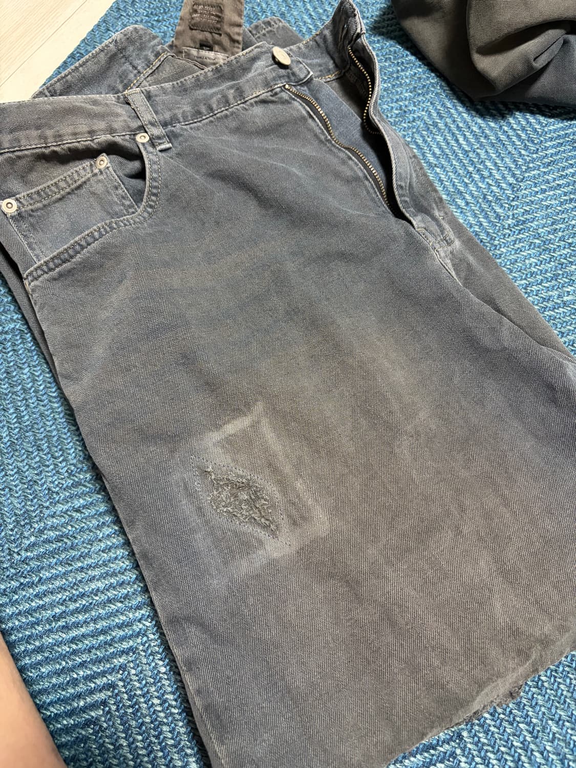 폴리테루 니패치고시마데님 블루그레이4 상품이미지2