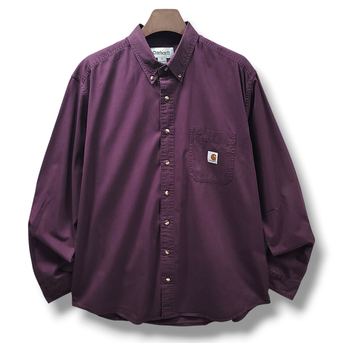 [XL] 칼하트 와인 원포켓 오버핏 긴팔셔츠 상품이미지1