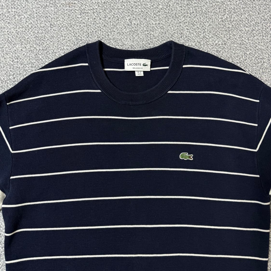 라코스테 스트라이프 니트 M 상품이미지3