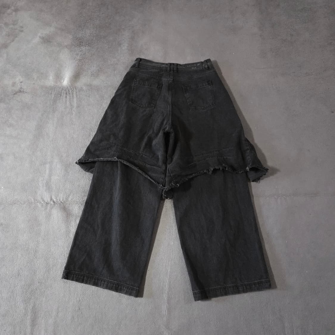 BLR 비엘알 디스트로이드 빈티지 더블 데님 팬츠 L 상품이미지4