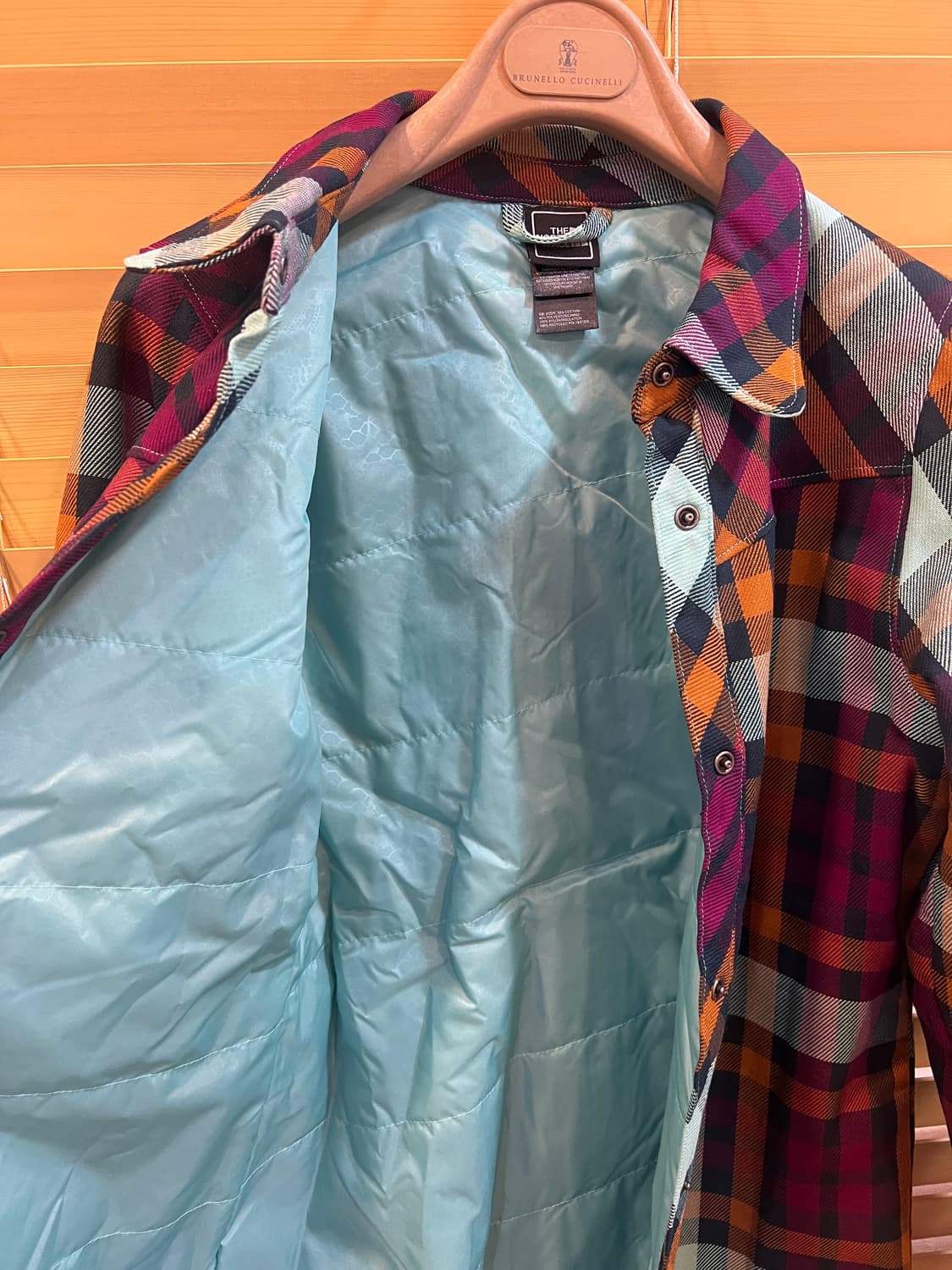 노스페이스 여성 네이비 후드집업점퍼 패딩셔츠 셋업 상품이미지8