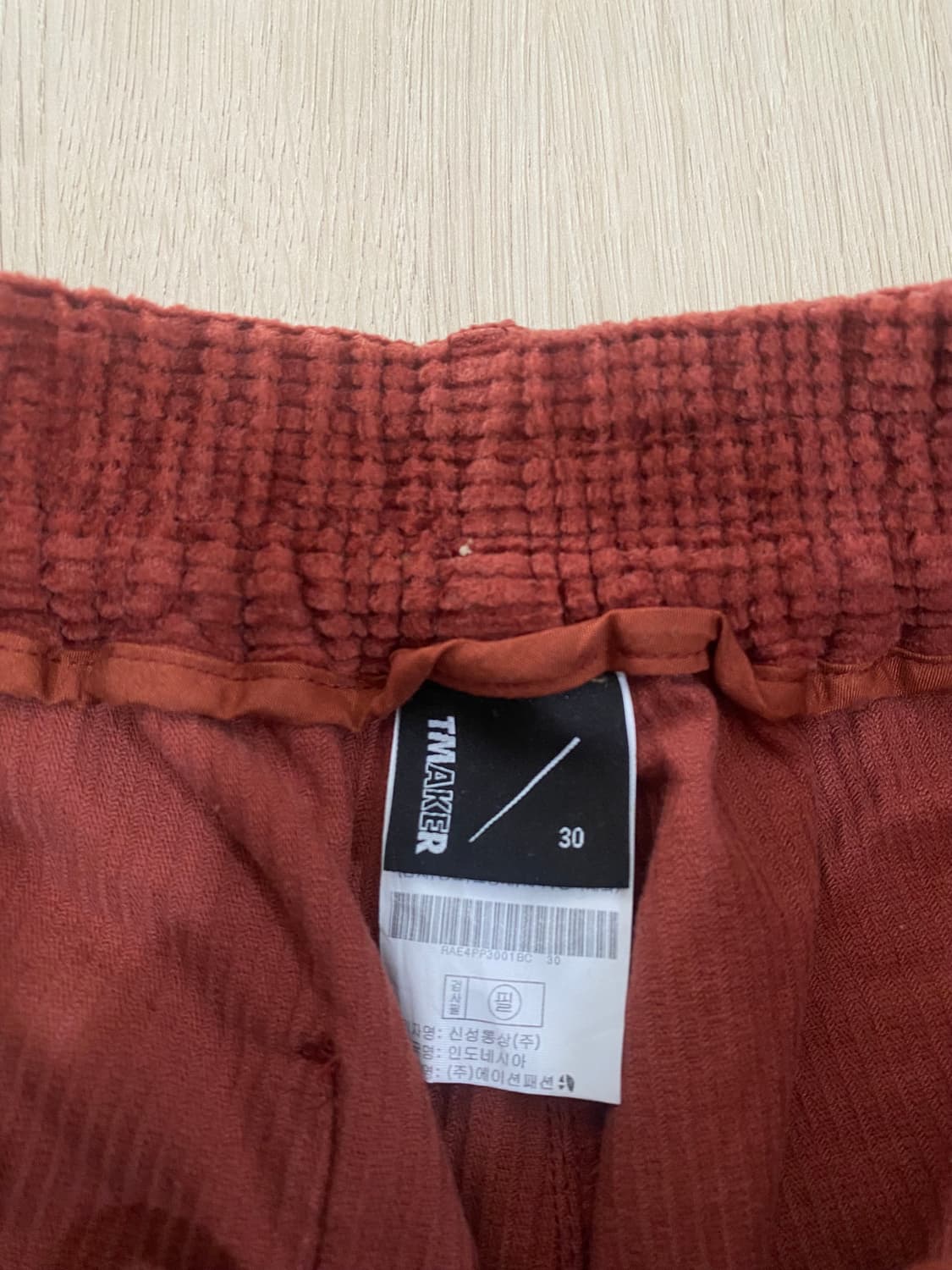 티메이커 코듀로이 와이드 팬츠 (30) 상품이미지7