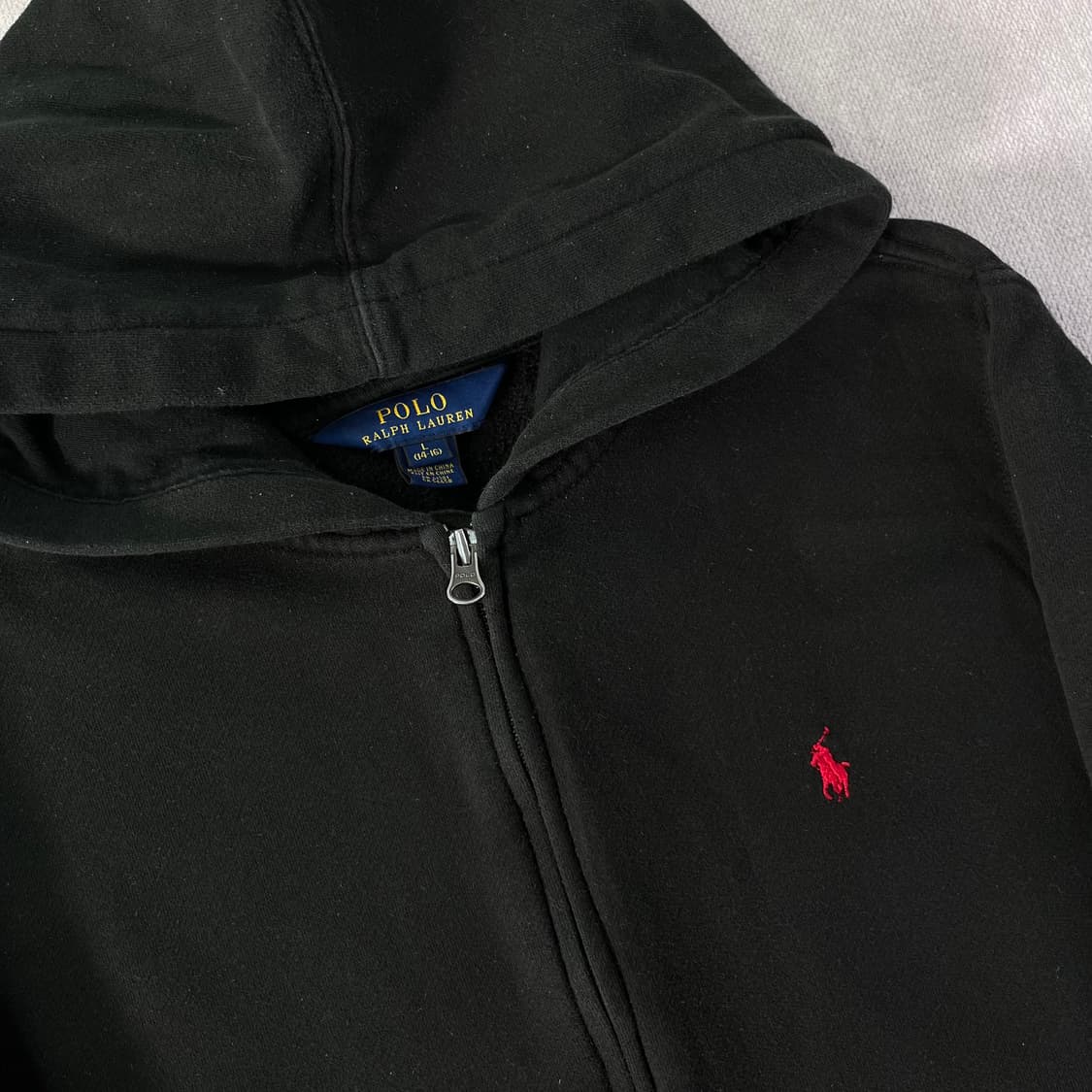 W 95 폴로랄프로렌 스몰포니 블랙 후드집업 상품이미지2
