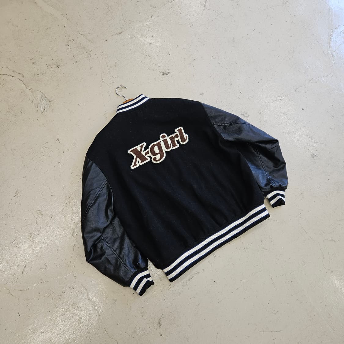 X-GRIL 엑스걸 바시티 자켓 스타디움자켓 울자켓 블루종 L 100 상품이미지7