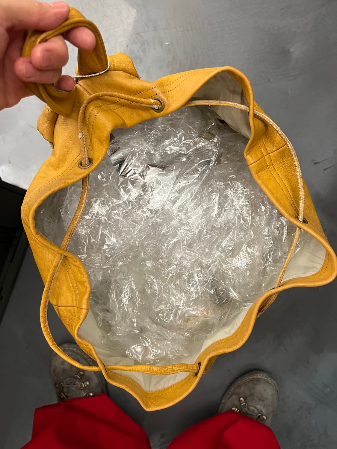 1990s AMECO 아메코 레더 밀리터리 더플백 럭색 백팩 상품이미지9