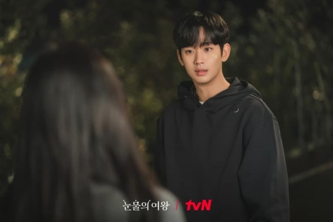 렉토 김수현 눈물의 여왕 크롭 후드티 상품이미지2