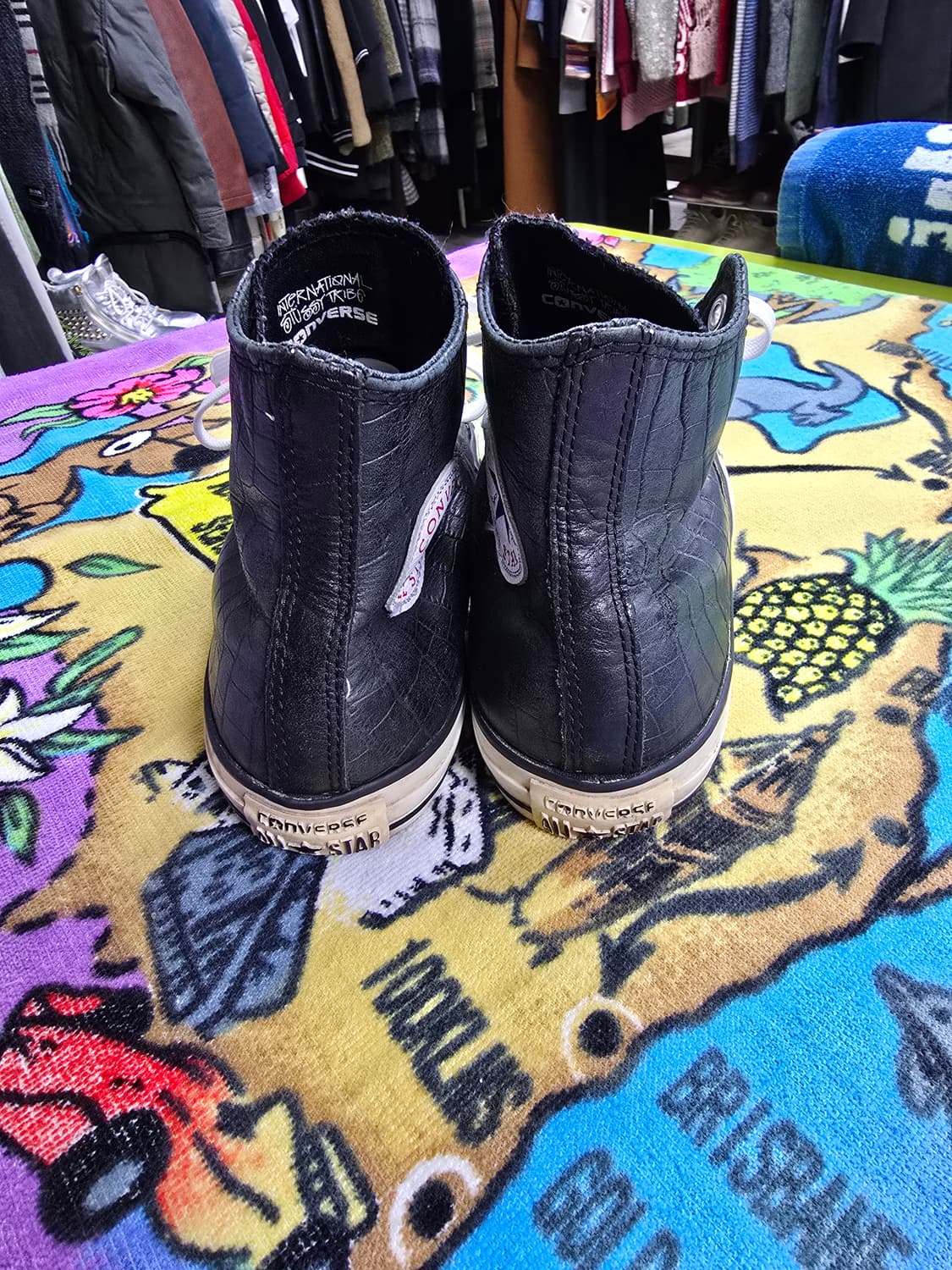 스투시 컨버스 블랙 하이 크로커다일 (1513) 상품이미지4