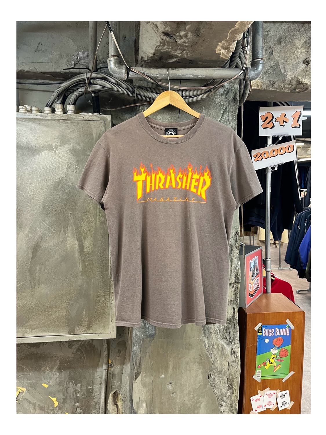 트레셔 로고 반팔티 브라운 M #csz3411 상품이미지1