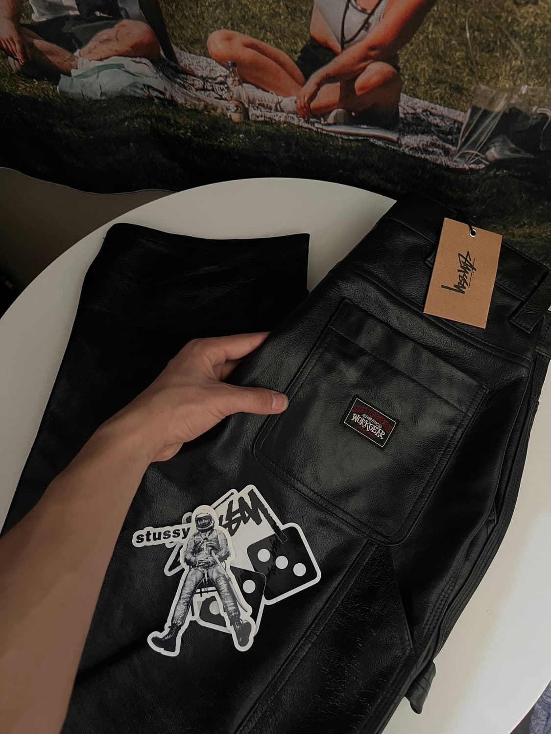 Stussy Carpenter Pant Leather 상품이미지5