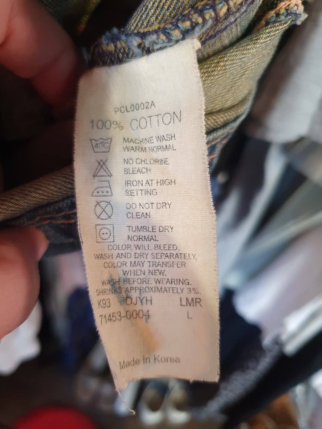 무배 리바이스 데님 라이더 자켓 청자켓 100사이즈 상품이미지4