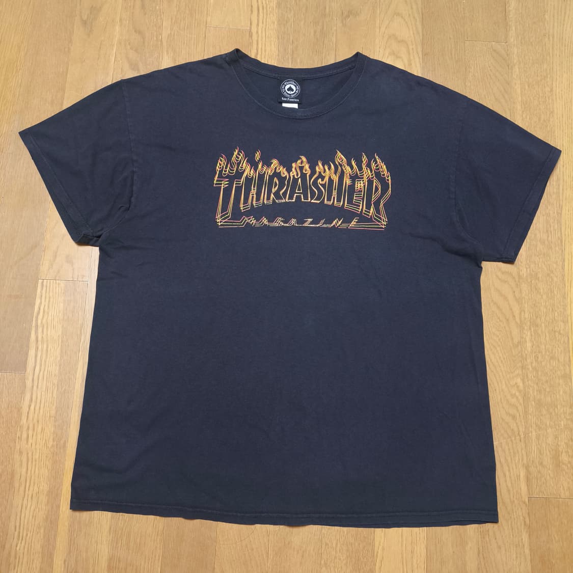 [XL] 트래셔(THRASHER) 불꽃 로고 티셔츠 상품이미지2